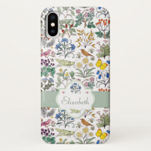 Voysey Apothecary's Garden Pattern Personalised Case-Mate iPhone Case