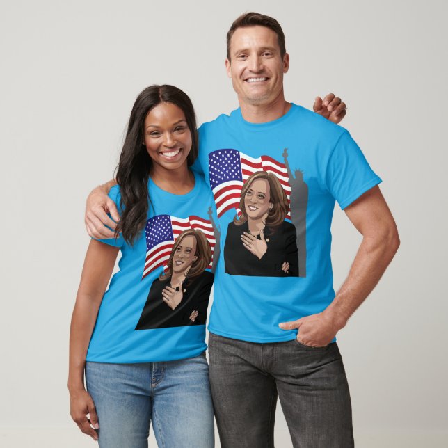 VP Kamala Harris Flag Statue of Liberty Unisex T-Shirt (Unisex)