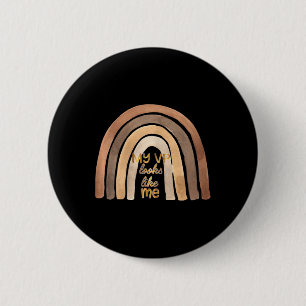 Vp Looks Like Me Kamala Harris Child Girl Rainbow  6 Cm Round Badge