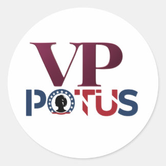 VP to POTUS Classic Round Sticker
