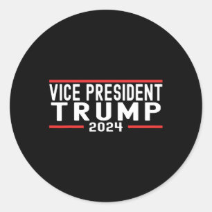Vp Trump Funny Biden Election Vp Trump 2024 1 Classic Round Sticker