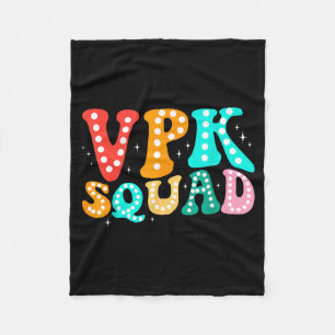 VPK Squad Funny Back To School Teachers Students Fleece Blanket