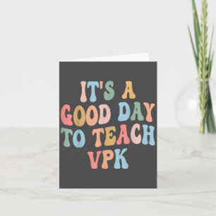 Vpk Teacher Back To School First Day Of Vpk Teache Card