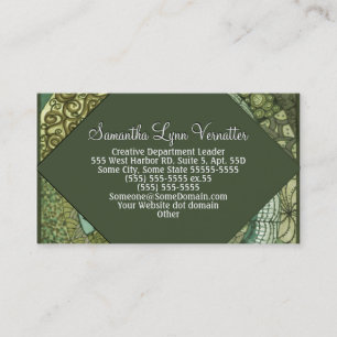 VPQ - Shades of Green Business Card