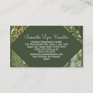 VPQ - Shades of Green Business Card