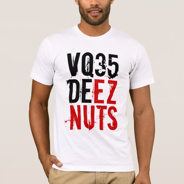 VQ35 DEEZ NUTS (red / black) w/ 350Z Logo T-Shirt (Front)