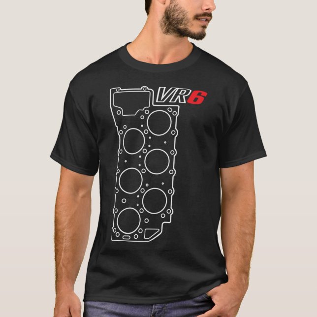 Vr6 Engine Gasket Vr6 Engine T-Shirt (Front)