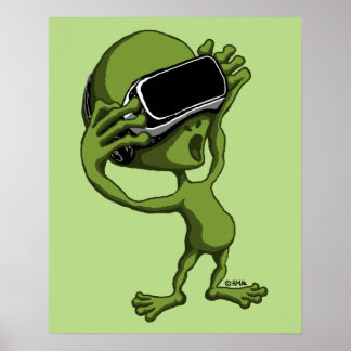 VR alien Poster