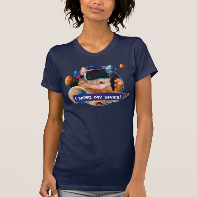 VR Cat In Space T-Shirt (Front)