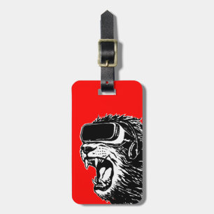 VR Lion Luggage Tag