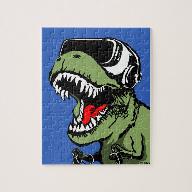 VR T-rex Jigsaw Puzzle (Vertical)