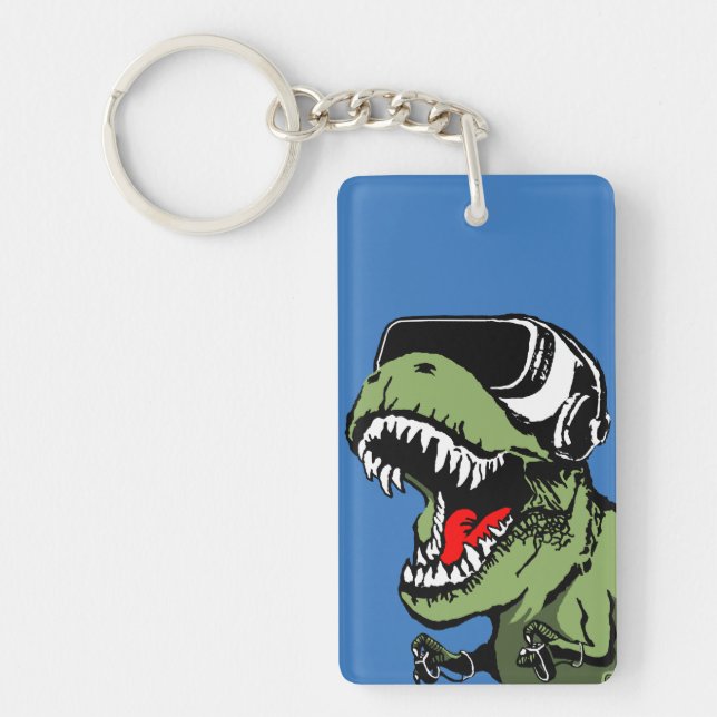 VR T-rex Key Ring (Front)