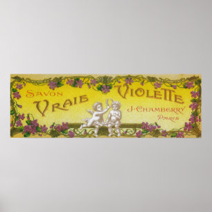 Vraie Violette Soap LabelParis, France Poster