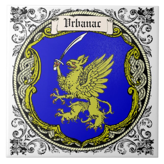 Vrbanac Family Arms Tile (Front)