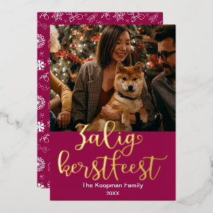 Vrolijk Kerstfees Merry Christmas In Dutch 