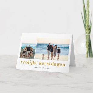 Vrolijk Kerstfeest 3 Fotocollage Kerstkaart Card