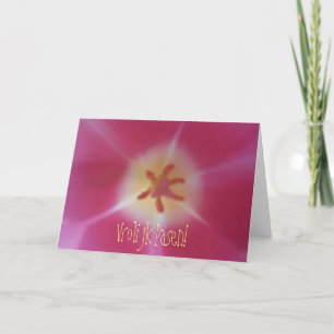 Vrolijk Pasen! Dutch Easter Card, Tulip Flower Holiday Card