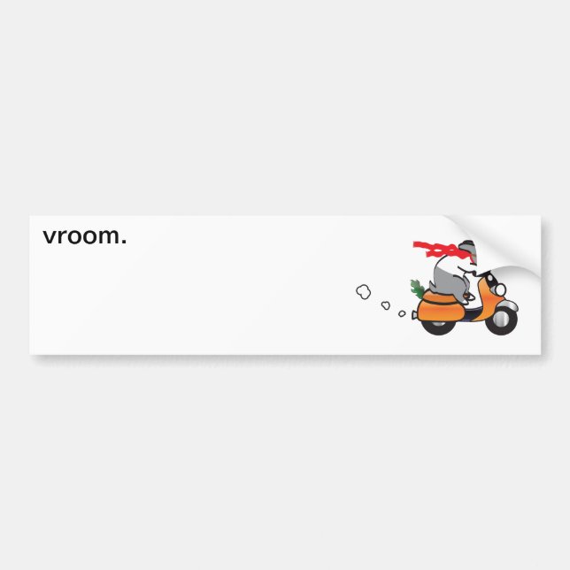 vroom. bumper sticker (Front)
