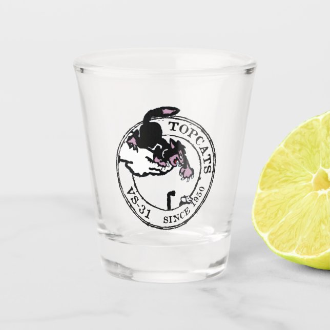 VS-31 TOPCATS SHOT GLASS (Front)