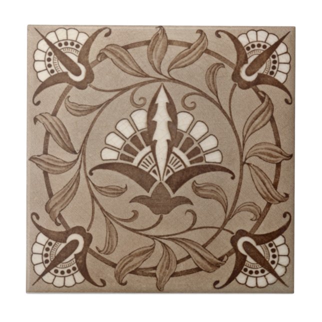 VT0003 Reproduction Antique Transferware Tile (Front)