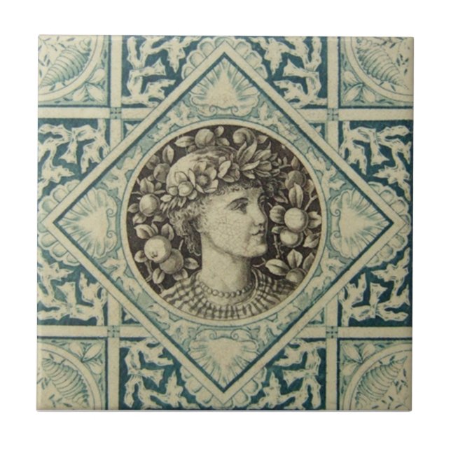 VT0013 Reproduction Antique Transferware Tile (Front)