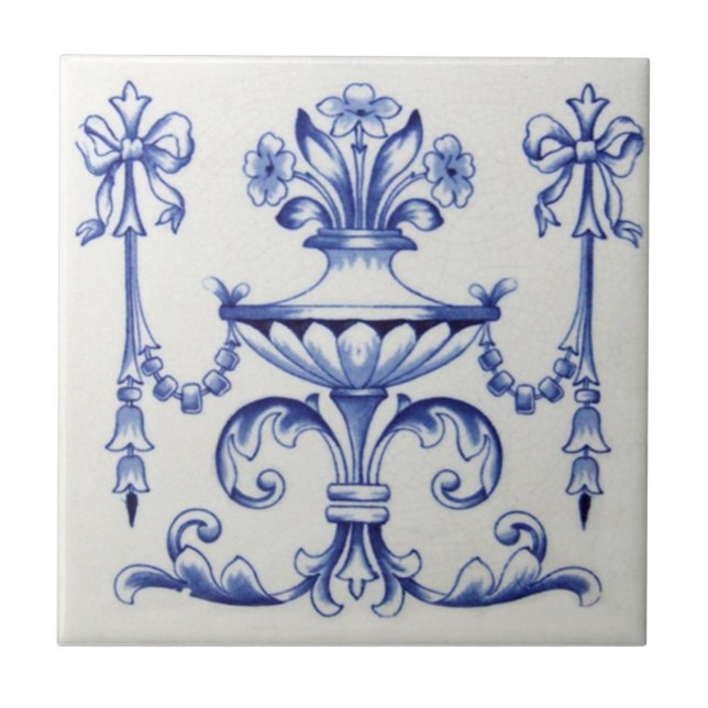 VT0041 Reproduction Antique Transferware Tile (Front)