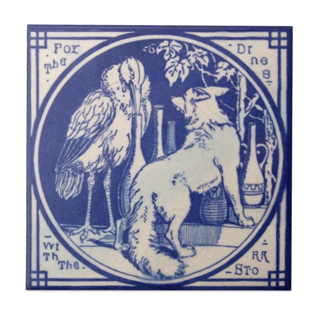 VT0061 Reproduction Antique Transferware Tile (Front)