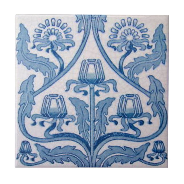 VT0087 Reproduction Antique Transferware Tile (Front)