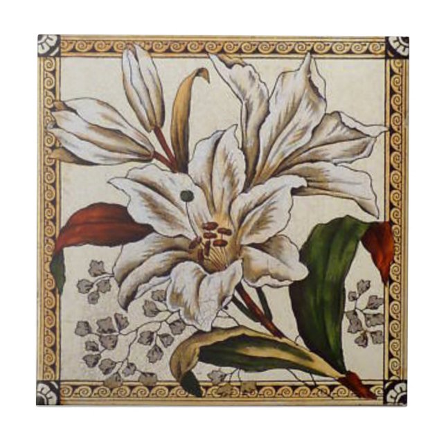 VT0090 Reproduction Antique Transferware Tile (Front)