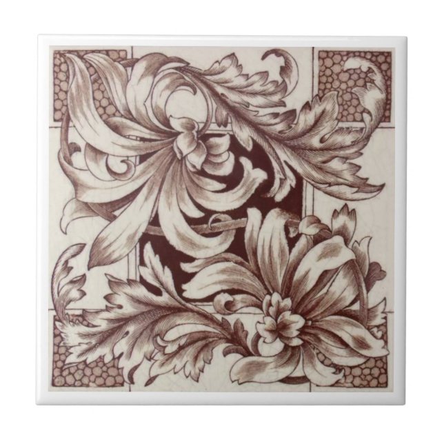 VT0103 Reproduction Antique Transferware Tile (Front)