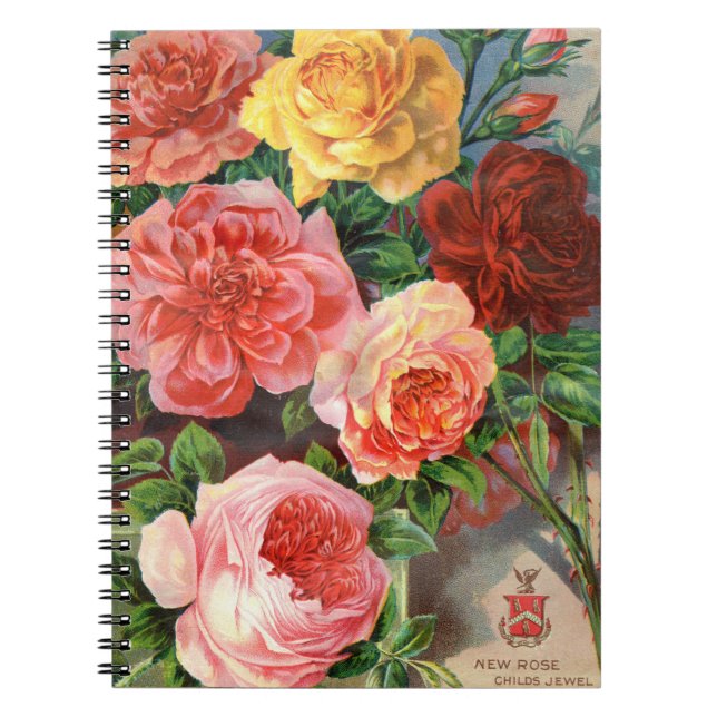 VTG Botanical Roses Notebook (Front)