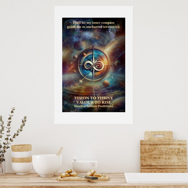 VTVR-ABSTRACTCOMPASS4-POSTER - POSTER (Kitchen)