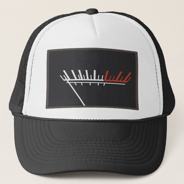 VU Metre Analogue Volume Audiophile Gift Trucker Hat (Front)