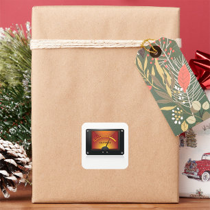VU Metre Output Gauge Audio Level Metre Square Sticker