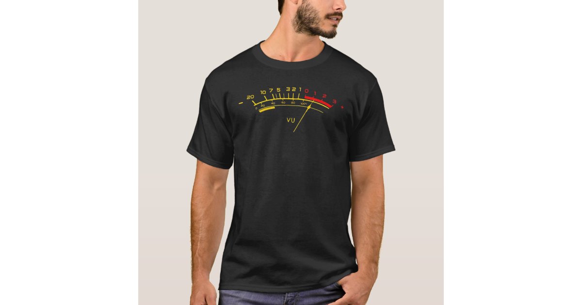 Vu Metre Sound Level Studio TShirt Zazzle.co.nz