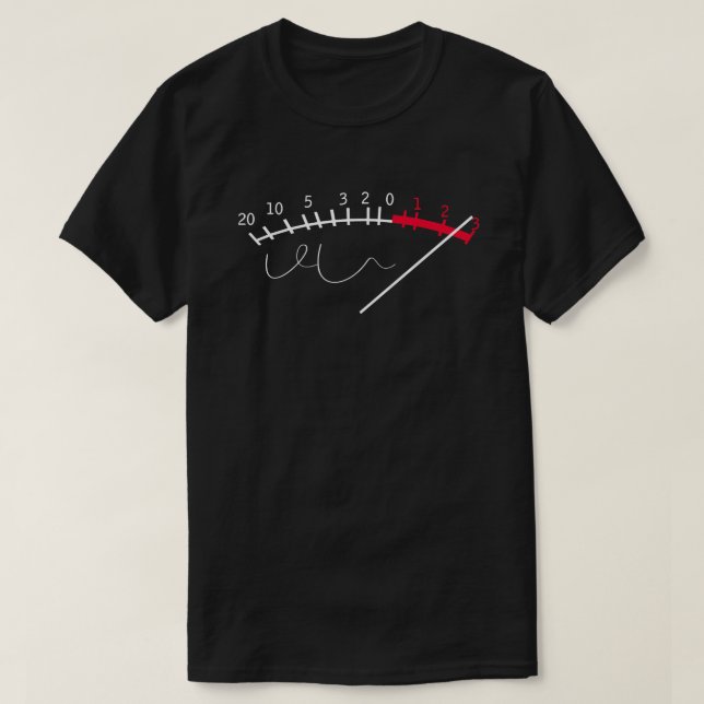 VU Metre Sound Level Studio  T-Shirt (Design Front)