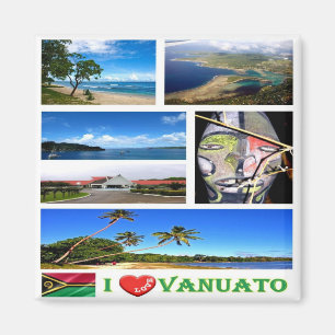 VU - Vanuatu - I Love Magnet