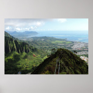 Vue des Stairway to Heaven (Hawaii) Poster