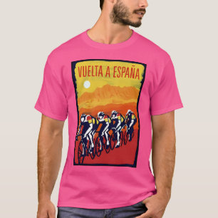 Vuelta A Espana Vintage Bicycle Racing Print T-Shirt
