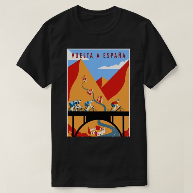 VUELTA A ESPANA VINTAGE BICYCLE T-Shirt (Design Front)