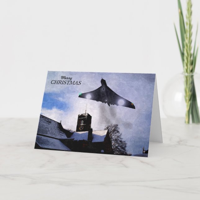 Vulcan Bomber Christmas Card (Front)