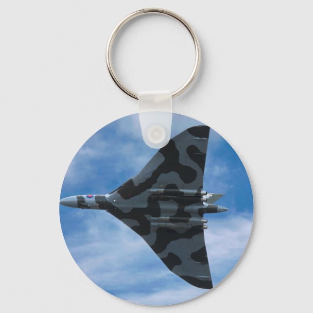 Vulcan bomber in flight key ring (Front)