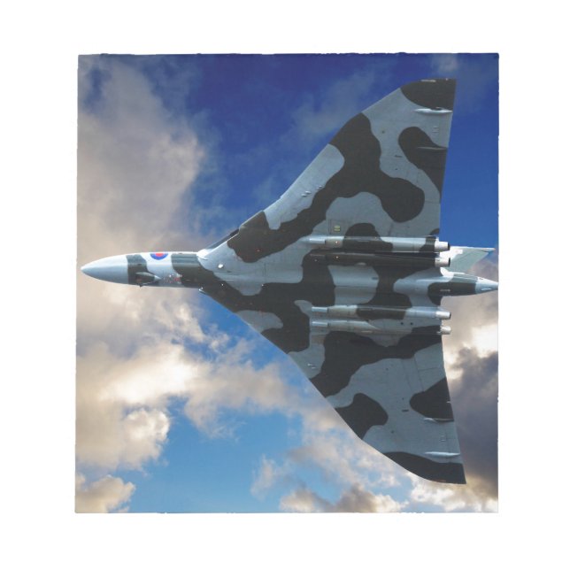 Vulcan bomber in flight notepad (Front)