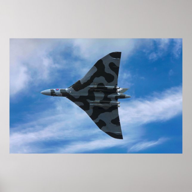Vulcan bomber in flight poster (Front)