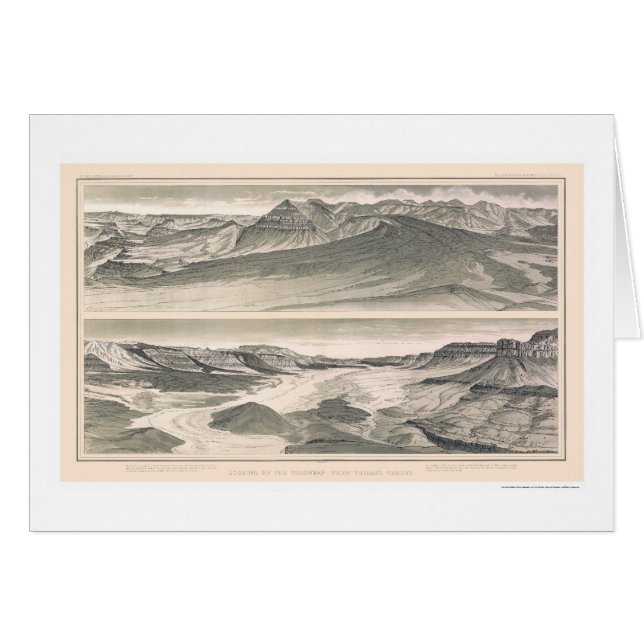 Vulcan Grand Canyon Print by Dutton 1882 (Front Horizontal)