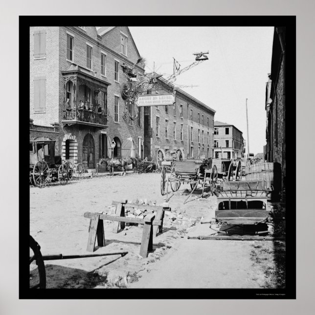 Vulcan Iron Works in Charleston, SC 1865 Poster (Front)