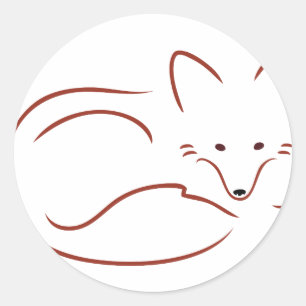 Vulpes Vulpes Classic Round Sticker