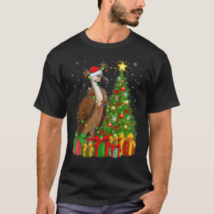 Vulture Bird   Xmas Holiday Santa Vulture Christma T-Shirt