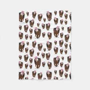 Vulture Birds Pattern  Fleece Blanket