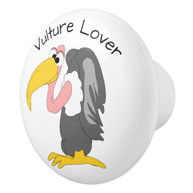 Vulture Design Personalised Ceramic Knob (Right)